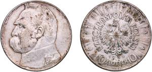 Poland 10 Zlotych 1935 "Jozef Pilsudski" at auction CoinsNB - July 12, 2025
