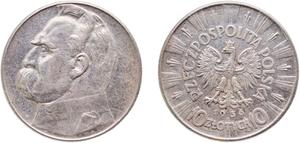 Polska 10 złotych 1936 "Józef Piłsudski" na aukcji CoinsNB - 12 lipca 2025
