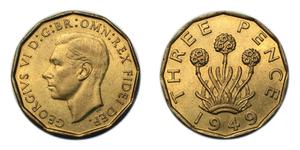 Großbritannien 3 Pence 1949 HP auf der Auktion Hosker Haynes Auctioneers Ltd - 26. März 2024