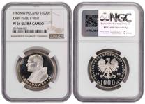 Polska 1000 złotych 1983 MW "Jan Paweł II" na aukcji Klondike Auction  - 20 lipca 2025