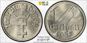 Poland 1/2 Gulden 1932 at auction Klondike Auction  - July 20, 2025