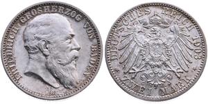 Deutschland 2 Mark 1903 G "Baden" auf der Auktion Münzgalerie München MGM Handelsgesellschaft mbH & Co. Joker KG - 6. April 2025