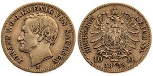 Deutschland 10 Mark 1873 E "Sachsen" auf der Auktion Münzgalerie München MGM Handelsgesellschaft mbH & Co. Joker KG - 6. April 2025