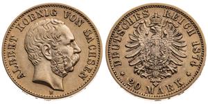Deutschland 20 Mark 1874 E "Sachsen" auf der Auktion Münzgalerie München MGM Handelsgesellschaft mbH & Co. Joker KG - 6. April 2025