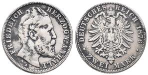 Германия 2 марки 1876 A "Ангальт" на аукционе Constantin Coins - 23 мая 2025