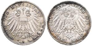 Germany 3 Mark 1912 A "Lubeck" at auction Constantin Coins - May 23, 2025