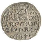 Polska Trojak 1586 (1566) "Ryga" na aukcji WCN - 13 listopada 2010