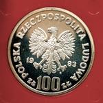 Polska 100 złotych 1983 MW "Niedźwiedzie" (PRÓBA) na aukcji Stare Monety - December 9, 2022