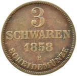 Oldenburg 3 Schwaren 1858 B auf der Auktion KM NUMIS - 15. Juni 2022