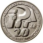 Polska 20 złotych 1964 MW "Sierp i kielnia" (Próba) na aukcji WCN - 19 listopada 2022