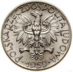 Polska 5 złotych 1959 WJ "Kopalnia" (Próba) na aukcji WCN - 19 listopada 2022