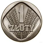 Polska 1 złoty 1958 WK "Kwadratowa obwódką" (Próba) na aukcji WCN - 19 listopada 2022