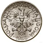 Polska 1 złoty 1958 "Okrągła obwódką" (Próba) na aukcji WCN - 19 listopada 2022