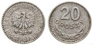Polska 20 groszy 1968 MW na aukcji WCN - 1 września 2022