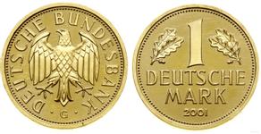 Deutschland 1 Mark 2001 G "Abschiedsmark" auf der Auktion WCN - 15. September 2022