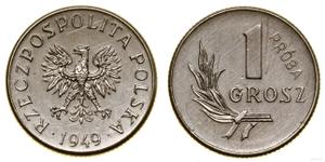 Польша 1 грош 1949 (Пробный) на аукционе WCN - 6 октября 2022