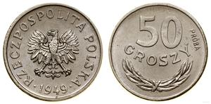 Польша 50 грошей 1949 (Пробные) на аукционе WCN - 6 октября 2022