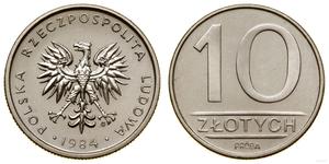 Polska 10 złotych 1984 MW (Próba) na aukcji WCN - 6 października 2022