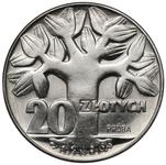 Polska 20 złotych 1964 MW "Drzewo" (Próba) na aukcji Marciniak - 4 lutego 2025