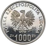 Polska 1000 złotych 1985 MW "Centrum Zdrowia Matki Polki" (Próba) na aukcji Marciniak - 4 lutego 2025
