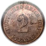 Германия 2 пфеннига 1914 J на аукционе MARCINIAK - 4 февраля 2025