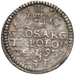 Polska Trojak 1593 IF "Mennica olkuska" na aukcji Marciniak - 4 lutego 2025