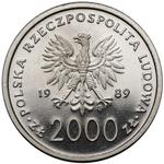 Polska 2000 złotych 1989 MW ET "Jan Paweł II" (Próba) na aukcji Marciniak - 3 czerwca 2025