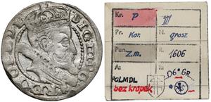 Polska 1 grosz 1606 na aukcji Marciniak - 3 czerwca 2025