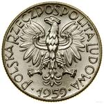 Polska 5 złotych 1959 WJ "Kopalnia" (Próba) na aukcji WCN - 18 listopada 2023