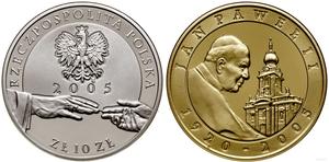 Polen 10 Zlotych 2005 MW UW "Papst Johannes Paul II" auf der Auktion WCN - 15. Dezember 2022