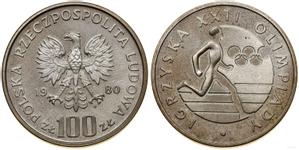 Польша 100 злотых 1980 MW "XXII летние Олимпийские Игры - Москва 1980" на аукционе WCN - 22 декабря 2022