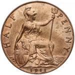 Великобритания 1/2 пенни 1911 на аукционе Marciniak - 13 февраля 2019
