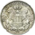 Alemania 3 marcos 1909 J "Hamburg" en subasta Wójcicki - 7 de marzo de 2025