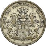 Германия 5 марок 1875 J "Гамбург" на аукционе Wójcicki - 7 марта 2025
