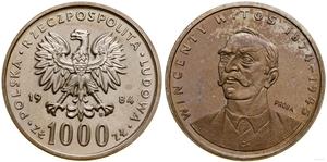 Polska 1000 złotych 1984 MW "Wincenty Witos" (Próba) na aukcji WCN - 19 stycznia 2023