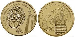 Polska 100 złotych 2003 MW UW "750-lecie Poznania" na aukcji WCN - 26 stycznia 2023