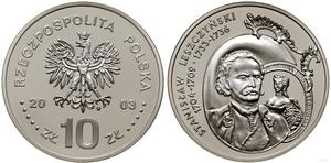 Польша 10 злотых 2003 MW ET "Станислав I Лещинский" на аукционе WCN - 2 февраля 2023