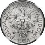 Polska 1 złoty 1958 WK "Kwadratowa obwódką" (Próba) na aukcji Stary Sklep - 16 lutego 2025