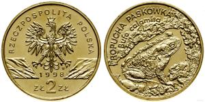 Polska 2 złote 1998 MW ET "Ropucha paskówka" na aukcji WCN - 27 kwietnia 2023