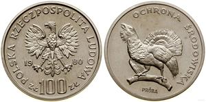 Polska 100 złotych 1980 MW "Głuszec" (Próba) na aukcji WCN - 11 maja 2023