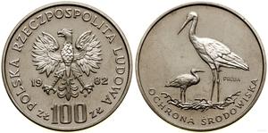 Polska 100 złotych 1982 MW "Bociany" (Próba) na aukcji WCN - 11 maja 2023