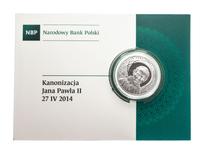 Polska 10 złotych 2014 MW "Kanonizacja Jana Pawła II" na aukcji Stare Monety - 7 marca 2025