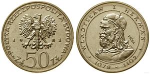 Polen 50 Zlotych 1981 MW "Władysław I. Herman" (Probe) auf der Auktion WCN - 22. Juni 2023