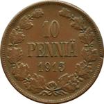 Finland 10 Pennia 1915 at auction COINSNET - March 30, 2025