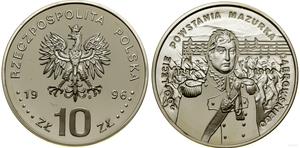 Polska 10 złotych 1996 MW "200-lecie powstania Mazurka Dąbrowskiego" na aukcji WCN - 3 sierpnia 2023
