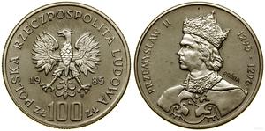Polska 100 złotych 1985 MW SW "Przemysł II" (Próba) na aukcji WCN - 7 września 2023
