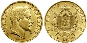 France 50 Francs 1863 BB at auction WCN - September 14, 2023