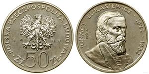 Polen 50 Zlotych 1983 MW SW "Ignacy Łukasiewicz" (Probe) auf der Auktion WCN - 14. September 2023