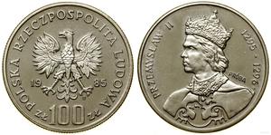 Polska 100 złotych 1985 MW SW "Przemysł II" (Próba) na aukcji WCN - 28 września 2023