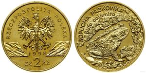 Polska 2 złote 1998 MW ET "Ropucha paskówka" na aukcji WCN - 28 września 2023